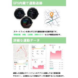 スマートウォッチ GPS内蔵 GPS測位 GP...の詳細画像2