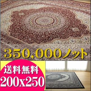 ラグ 3畳 大 絨毯 200x250 ペルシャ絨毯 柄 ウィルトン織 おしゃれ トルコ製 高密度 ラグマット
