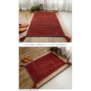 玄関マット 60×90 キリム 室内 屋内 ラ...の詳細画像5