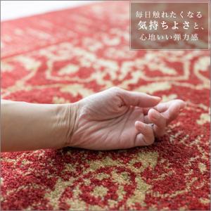 ラグ 1畳 絨毯 アンティーク 風 100×1...の詳細画像3