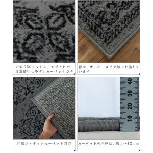 ラグ 約 3畳 200x250 絨毯 おしゃれ...の詳細画像5