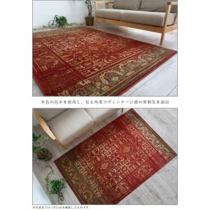 ラグ 3畳 絨毯 アンティーク 風 160×2...の詳細画像4