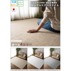 カーペット 6畳 江戸間 防ダニ 抗菌 261...の詳細画像1