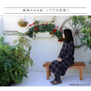 ガーデンベンチ 木製 屋外 縁側 天然木 ウッ...の詳細画像2