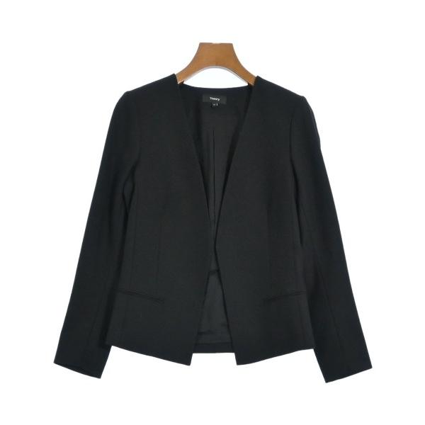 Theory ノーカラージャケット レディース セオリー 中古　古着