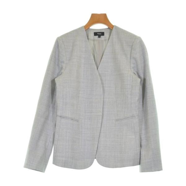 Theory ノーカラージャケット レディース セオリー 中古　古着