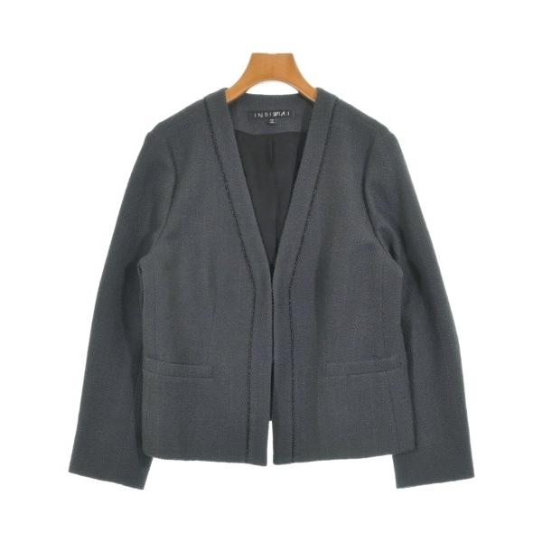 INDIVI ノーカラージャケット レディース インディヴィ 中古　古着