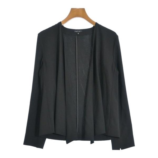 INDIVI ノーカラージャケット レディース インディヴィ 中古　古着