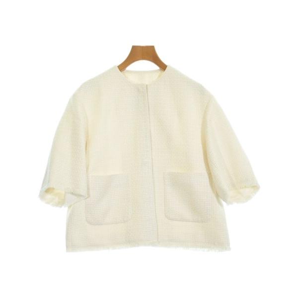 Drawer ノーカラージャケット レディース ドロワー 中古　古着