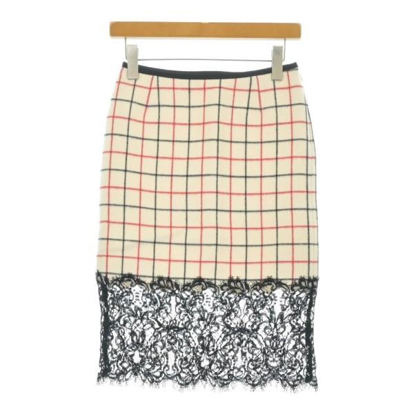 sacai luck ひざ丈スカート レディース サカイラック 中古　古着