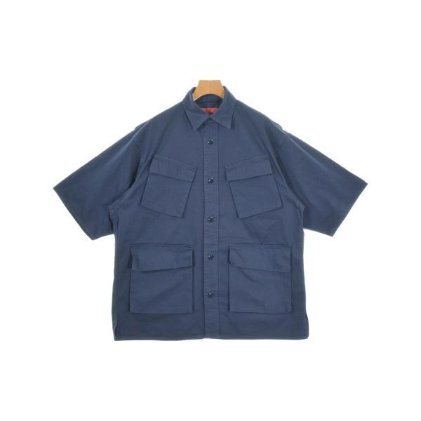 BLUE WORK カジュアルシャツ メンズ ブルーワーク 中古　古着