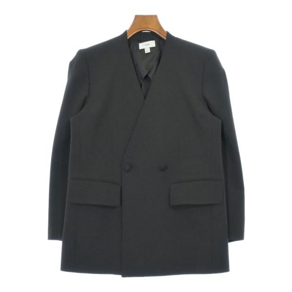 HYKE ノーカラージャケット レディース ハイク 中古　古着