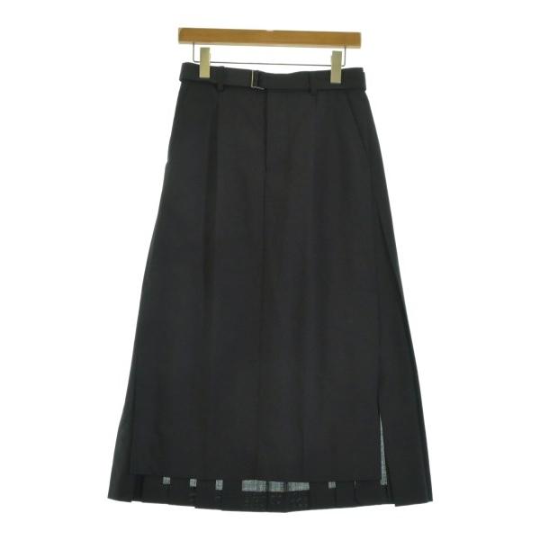 sacai ひざ丈スカート レディース サカイ 中古　古着
