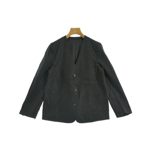 MARGARET HOWELL ノーカラージャケット レディース マーガレットハウエル 中古　古着