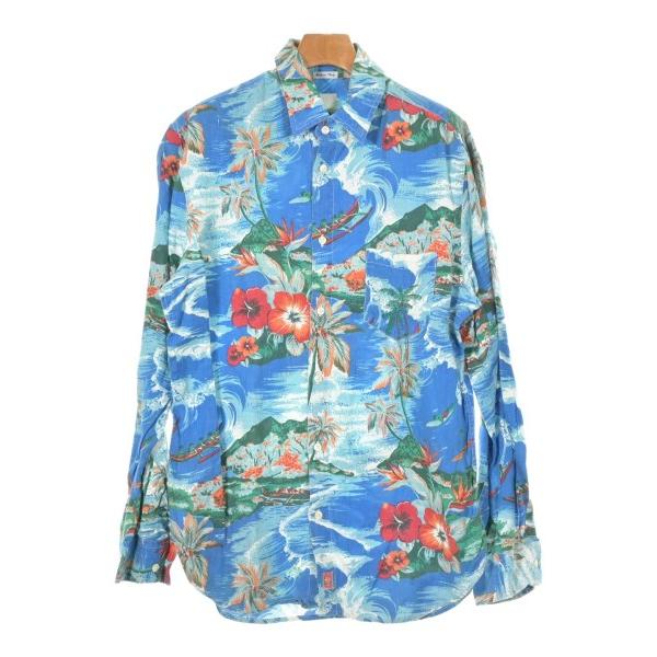 120% lino カジュアルシャツ メンズ １２０パーセントリノ 中古　古着