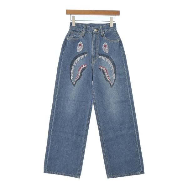 A BATHING APE デニムパンツ レディース アベイシングエイプ 中古　古着