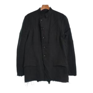 ヨウジヤマモトプールオム ロングジャケット YY柄切り替え釦止めJK HS