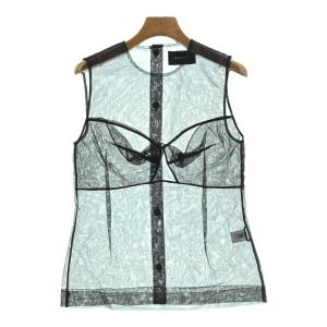 Simone Rocha - Simone Rocha / シモーネロシャ | チュールレイヤード ハイネック ウールニット | XS | ブラック | レディース Simone Rocha / シモーネロシャ | チュールレイヤード