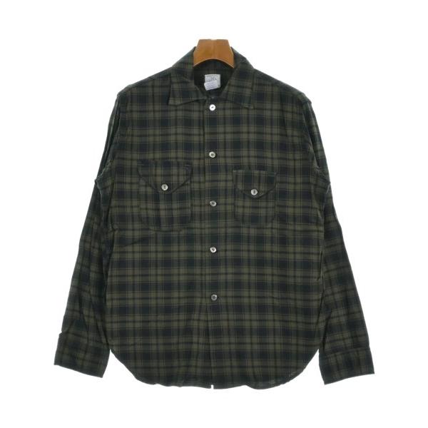 POST O'ALLS カジュアルシャツ メンズ ポストオーバーオールズ 中古 古着