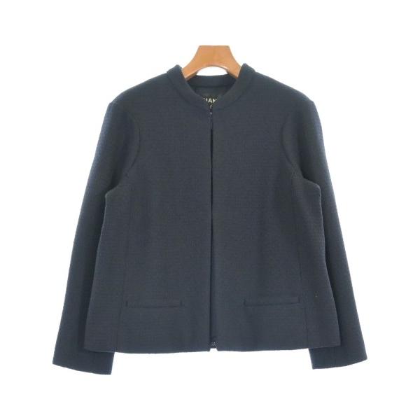 CHANEL ノーカラージャケット レディース シャネル 中古　古着