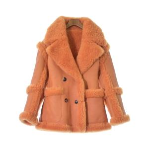 BOTTEGA VENETA ボッテガ ヴェネタ ムートンコート ベージュ系 38