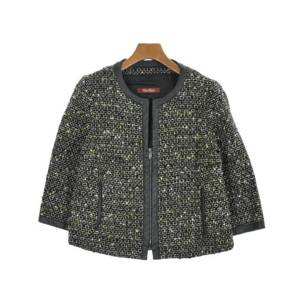 Max Mara STUDIO ノーカラージャケット レディース マックスマーラ　ストゥーディオ 中...