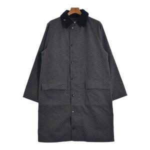極美品□Barbour バブアー 2002219 グレンチェック 襟コーデュロイ