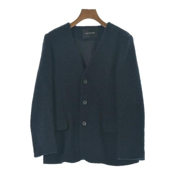 NAKAGAMI ノーカラージャケット レディース ナカガミ 中古　古着