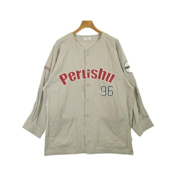 Perushu カジュアルシャツ メンズ ペルーシュ 中古　古着