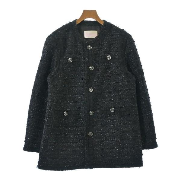 VIVIANO ノーカラージャケット レディース ヴィヴィアーノ 中古　古着