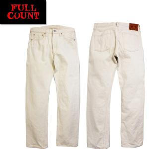 フルカウント FULL COUNT ホワイトデニム 1108EC ジーンズ ナチュラル エクリュ スリム ストレート 13oz 細身 ジーパン Gパン パンツ アメカジ メンズ 日本製｜ragtim-store