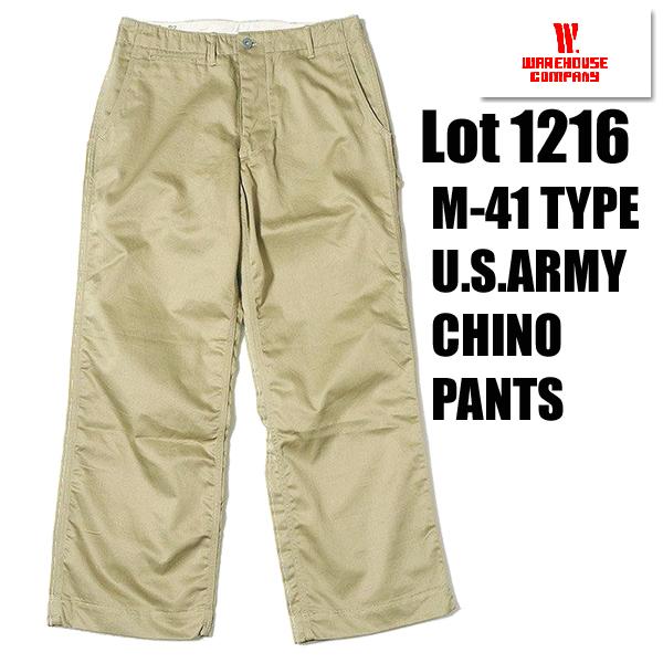 ウエアハウス WAREHOUSE チノパン Lot1216 M-41 TYPE U.S ARMY C...