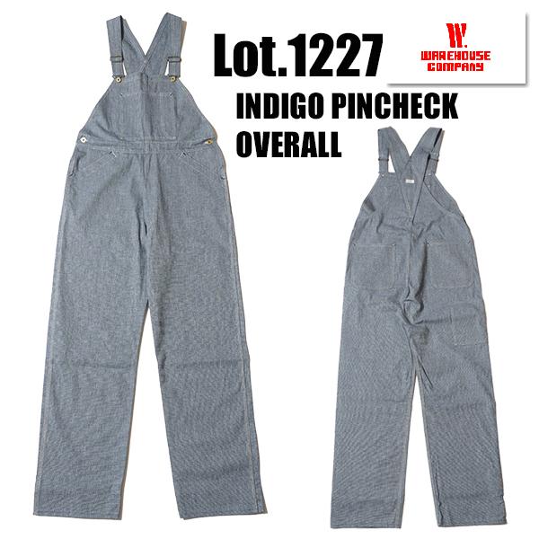 ウエアハウス WAREHOUSE オーバーオール Lot 1227 INDIGO PINCHECK ...