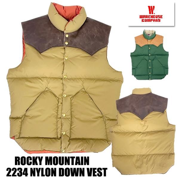 ウエアハウス WAREHOUSE ロッキーマウンテン ダウン ベスト 2234 ROCKY MOUN...