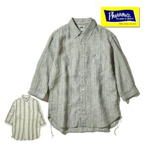 フェローズ Pherrow's ボタンダウンシャツ 23S-P7BD2 七分袖