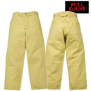 フルカウント FULL COUNT ワークパンツ 1129-2 「Heavy Canvas Cinch Back Work Pants」コットン ダック生地 8号帆布 ワイドパンツ ヘビーウェイト シンチバック｜ragtim-store