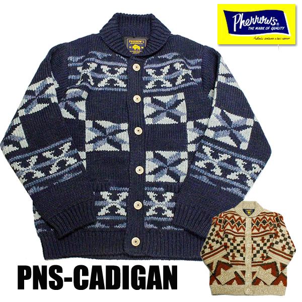 フェローズ Pherrow's ネパールハンドニット 24W-PNS-CARDIGAN カーディガン...