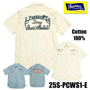 Pherrow's（フェローズ） 長袖 ロングスリーブ ヒッコリー ワーク