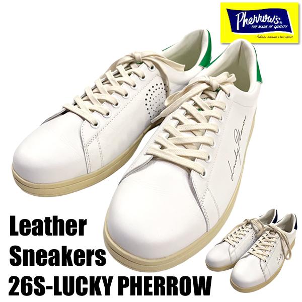フェローズ Pherrow's レザー スニーカー 26S-LUCKY PHERROWS 靴 35t...