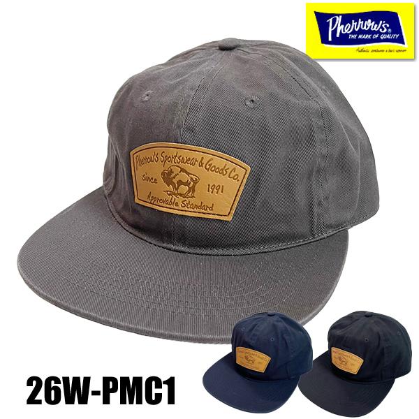 フェローズ Pherrow's キャップ 26W-PMC1トラッカーキャップ ワッペン CAP 帽子...