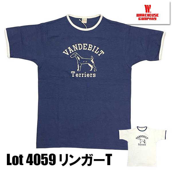 ウエアハウス WAREHOUSE リンガー Tシャツ Lot 4059 VANDEBILT 半袖 テ...
