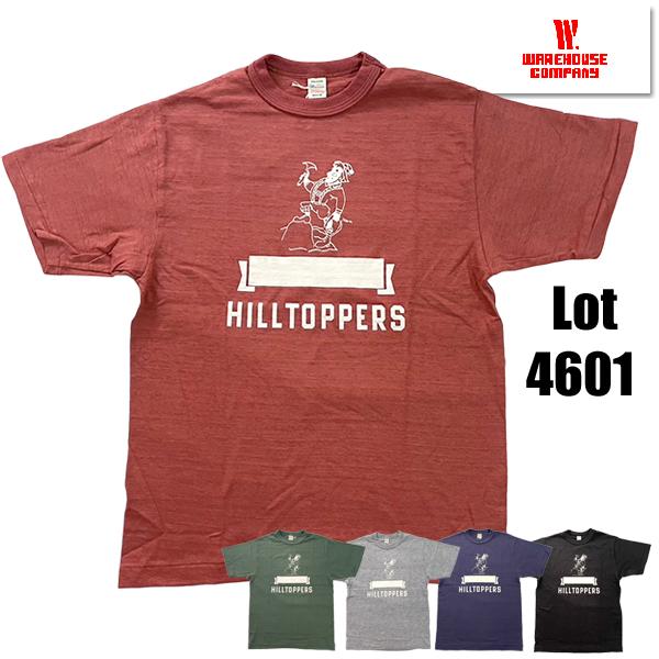 ウエアハウス WAREHOUSE Tシャツ Lot 4601 HILLTOPPERS 半袖 プリント...
