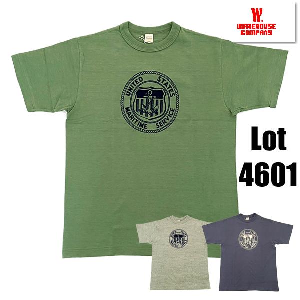 ウエアハウス WAREHOUSE Tシャツ Lot 4601 U.S. MARITAIME SERV...