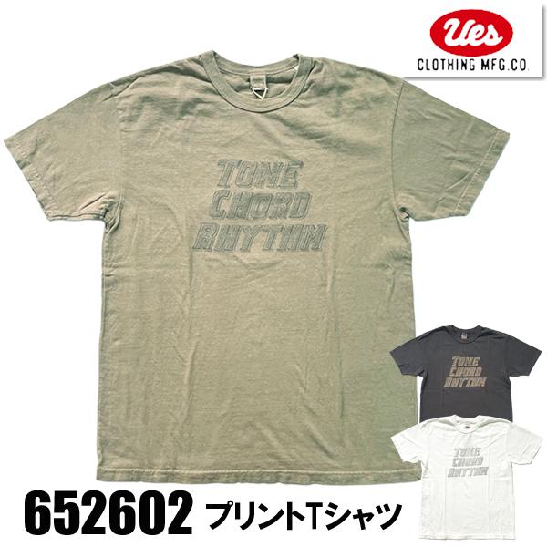 UES ウエス Tシャツ 652602 「T.C.R.」半袖 カットソー トップス プリント ロゴ ...