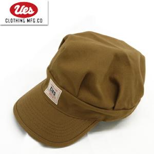 UES ウエス ワークキャップ 82W  帽子 CAP 新色 キャメル コットン ロゴ 定番 アメカジ プレゼント 男性 メンズ ラッピング対応可能｜ragtim-store