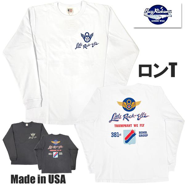 バズリクソンズ BUZZ RICKSONS Tシャツ BR69699 ロンT コットン TEE 長袖...