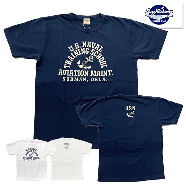 バズリクソンズ BUZZ RICKSONS Tシャツ BR79573 U.S.NAVAL コットン ...