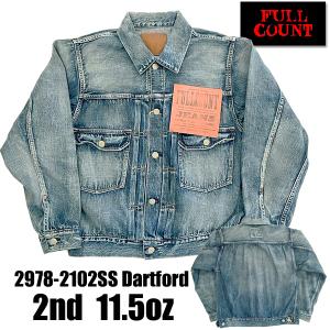 フルカウント FULL COUNT デニムジャケット 2978-2102SS Dartford 11.5oz Type 2 Denim Jacket Super Smooth 2nd セカンド Gジャン アメカジ メンズ 日本製