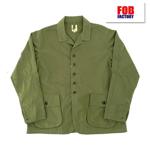 FOB FACTORY FOBファクトリー F2439 パッカブルジャケット 綿 ナイロン コットン...