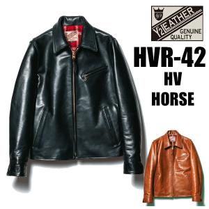 Y'2 LEATHER ワイツーレザー HVR-42 HV HORSE SINGLE RIDERS シングル ライダース ジャケット 馬革 本革 レザージャケット HVホース アメカジ バイカー 日本製｜ragtim-store